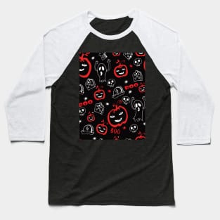 Jack Skellington  at nightmare before christmas, Jack smile and tim burton pattern Baseball T-Shirt